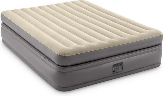 Intex Inflatable Sleeping Mattress King Size with Built-in Pump Comfort Queen 152x203x51εκ.