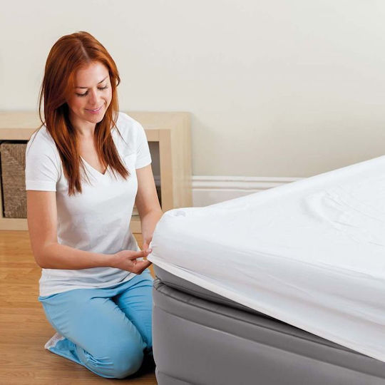 Intex Inflatable Sleeping Mattress King Size with Built-in Pump Comfort Queen 152x203x51εκ.