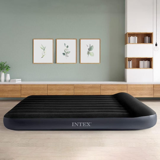 Intex Φουσκωτό Στρώμα Ύπνου Διπλό Pillow Rest Classic 203x152x25εκ.