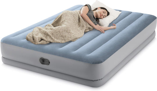 Intex Air Mattress Double with Integrated Electric Pump Mid-Rise Comfort 203x152x36cm
