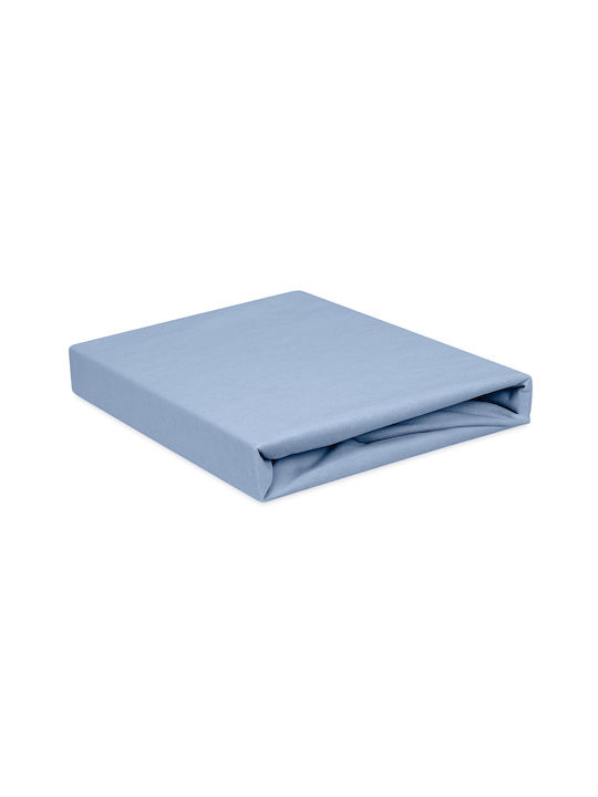 Matex Чаршаф Единично с Ластик 100x200см. Blue_25