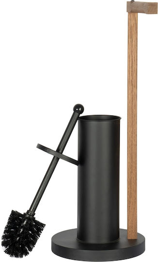 Sepio Sepio Badezimmerzubehör-Set Hölzernes Schwarzes