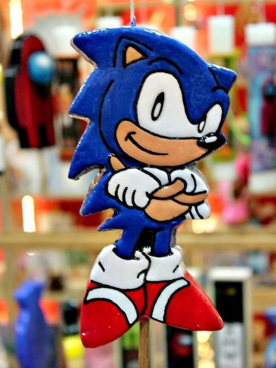 Πασχαλινή Λαμπάδα Sonic the Hedgehog Στρογγυλή 19εκ.