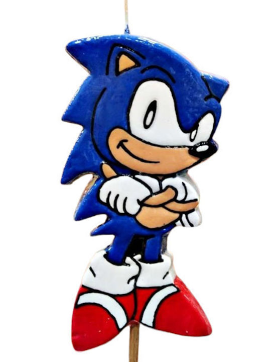 Πασχαλινή Λαμπάδα Sonic the Hedgehog Στρογγυλή 19εκ.