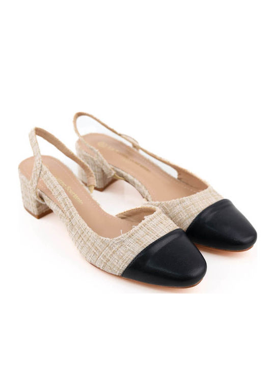 Μπεζ Chic Tweed Flats Κομψές Λεπτομέρειες