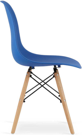 Osaka Kitchen Polypropylene Chair Blue 45x45x50cm