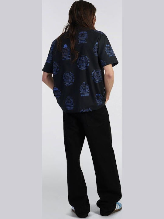 Emc Cu mânecă scurtă Denim Cămașă în Linie lată MULTICOLOR