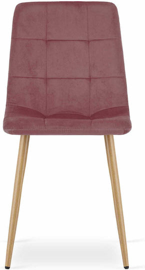 Chair Dining Room Kara 60x50x50cm Pink Velvet
