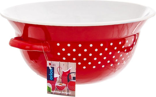 Orion Salad Bowl Red 34x34cm