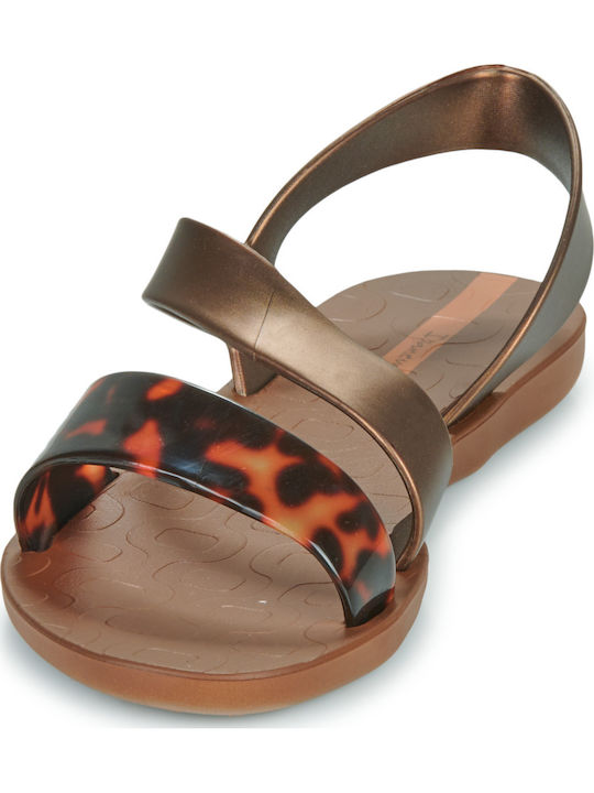 Vibe Flip-Flops In Sandal Style In Brown Colour