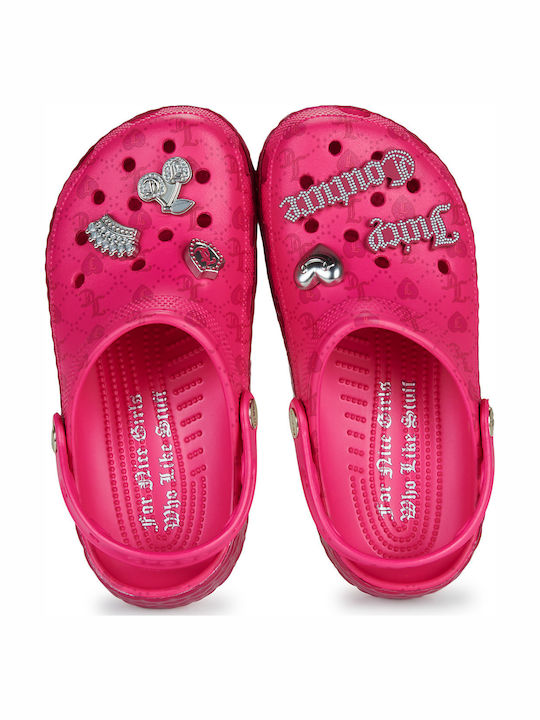 Crocs Juicy Couture Klassischer Clog Damen Holzschuhe Fuchsia
