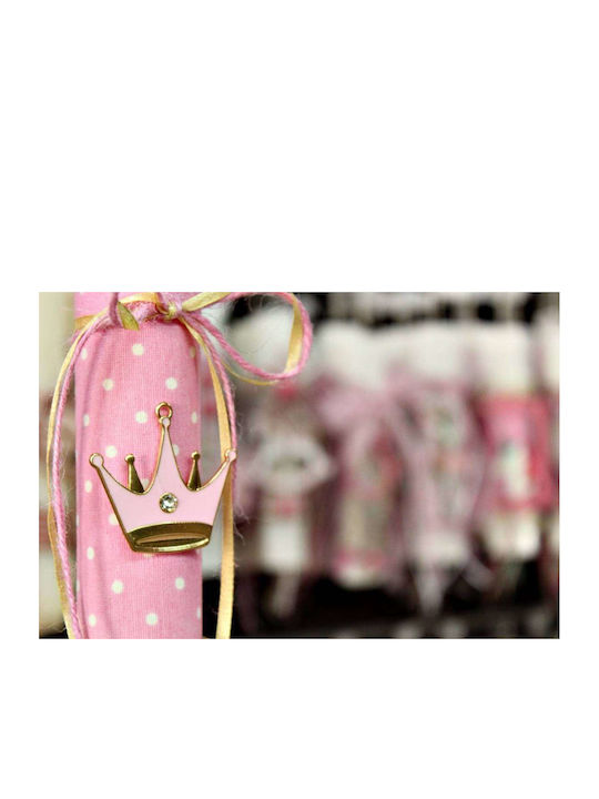 Osterkerze 22d060 Metallic Crown Pink Höhe 25 H 003069