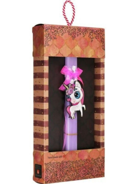 Lumanare de Paste Unicorni Rotundă 40 cm
