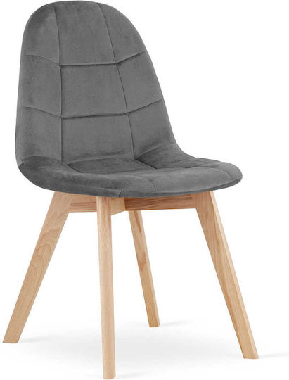 Καρέκλες Κουζίνας Bora 60x50x81.5εκ. 3τμχ Dark Gray Velvet Καρέκλες Κουζίνας Bora 60x50x81.5εκ. 3τμχ Dark Gray Velvet