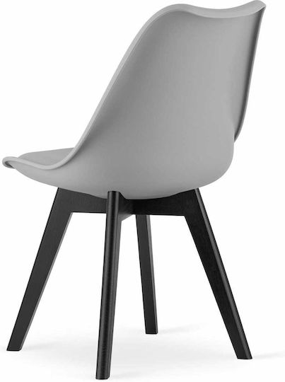 Mark Dining Room Polypropylene Chair Gray 60x50x50cm 4pcs