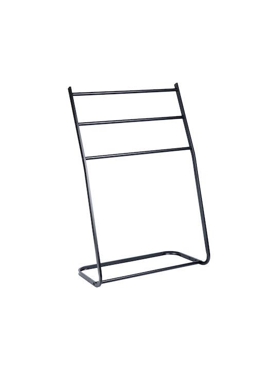 Vilde Single Wall-Mounted Bathroom Rail ​58x58cm Black