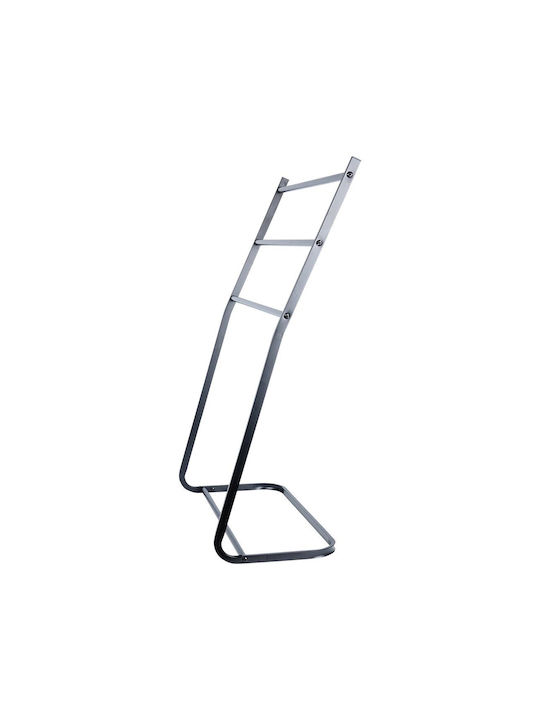 Vilde Single Wall-Mounted Bathroom Rail ​58x58cm Black