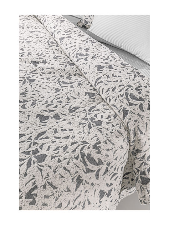 Guy Laroche Blossom Κουβέρτα Σενίλ King Size 260x250εκ. Smoke