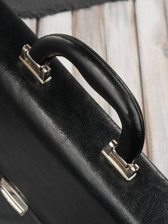 Leder Herrentasche Geldbörse Schwarz