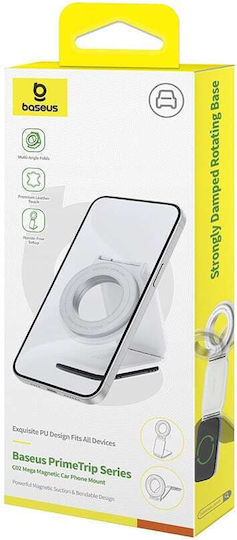 Baseus PrimeTrip Series C02 Car Mobile Mount with Adjustable Hooks Moon White