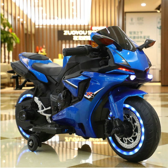 Kids Ride-On Motorbike Yamaha R1 Electric 12 Volt Blue for 8+ Years