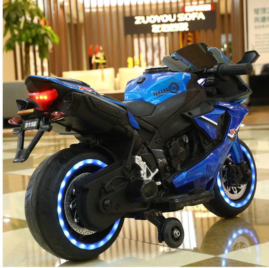 Kids Ride-On Motorbike Yamaha R1 Electric 12 Volt Blue for 8+ Years
