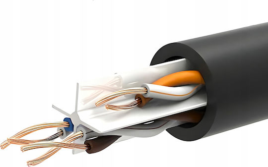 Montis U/UTP Cat.6 Ethernet Network Cable 20m Black