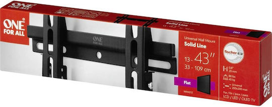 One For All One All TV WM4212 Βάση Τηλεόρασης Τοίχου έως 43" και 40kg