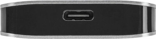 Targus USB Хъб 4 Порта USB 3.1 с USB-C Връзка Сребрист