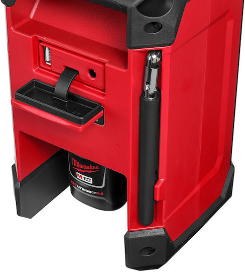 Milwaukee M12 Rcdab+ DAB+ mit Bluetooth und USB Rot