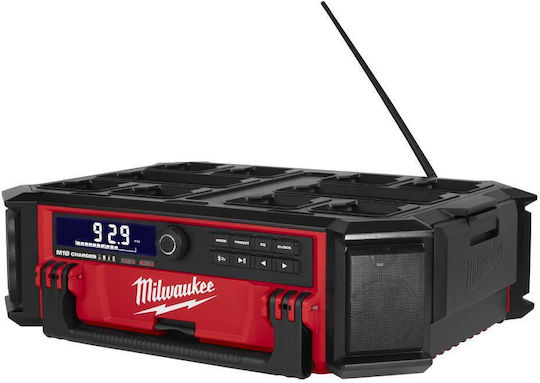 Milwaukee M18 Packout Prcdab+0 Cu baterie DAB+ cu Bluetooth Roșu