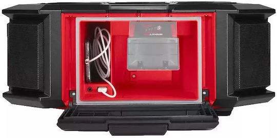 Milwaukee M18 Packout Prcdab+0 Cu baterie DAB+ cu Bluetooth Roșu