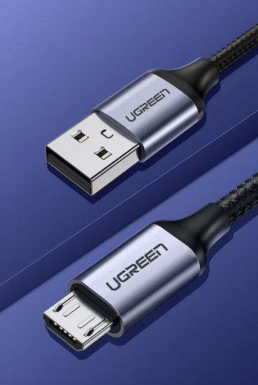 Ugreen Us290 1m Regular USB 2.0 to micro USB Cable Gray (60146)