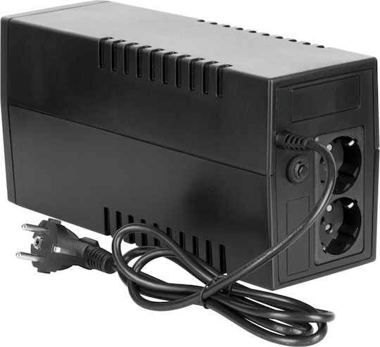 Rebel Micropower 600 UPS Off-Line 600VA 360W με 2 Schuko Πρίζες