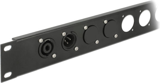Delock Abdeckung 86791 D-Typ Buchsen Metall Schwarz