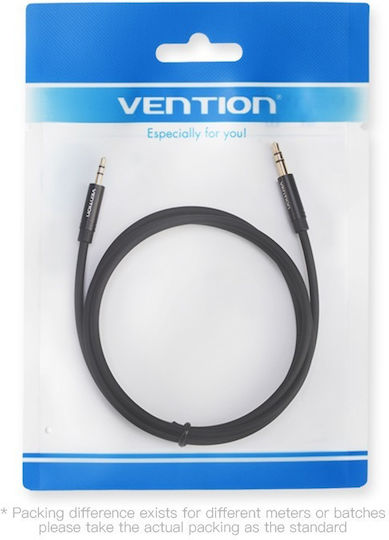 Vention Cablu Audio 3,5 mm Male - 2,5 mm Male Negru 1,5m BALBG