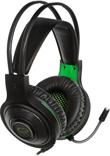 Esperanza Thunderbird Over Ear Gaming Headset με σύνδεση 3.5mm Green