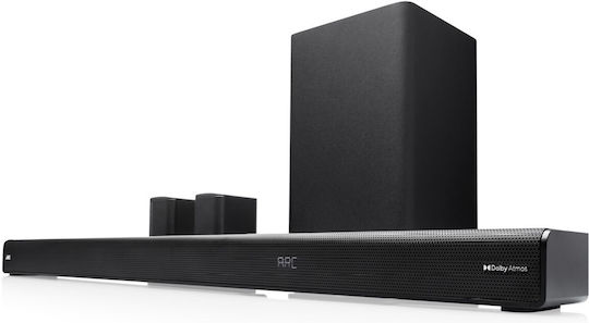 JVC TH-E874B Soundbar 5.1.2 Bluetooth και HDMI 100W με Ασύρματο Subwoofer και Τηλεχειριστήριο Μαύρο