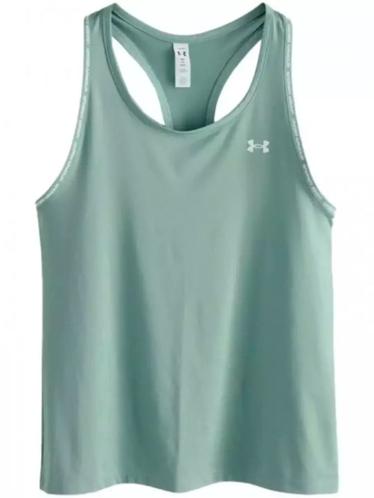 Knockout Women's Blouse Sleeveless Silica Green/white
