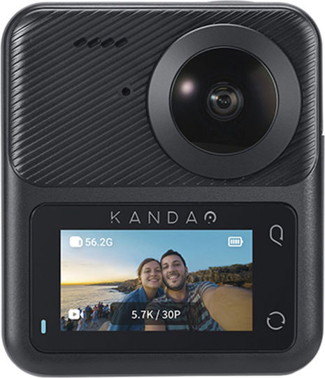 Kandao QooCam 3 Action Camera 5K Λήψης 360° Υποβρύχια με Οθόνη Αφής 1.9" και Wi-Fi Μαύρη