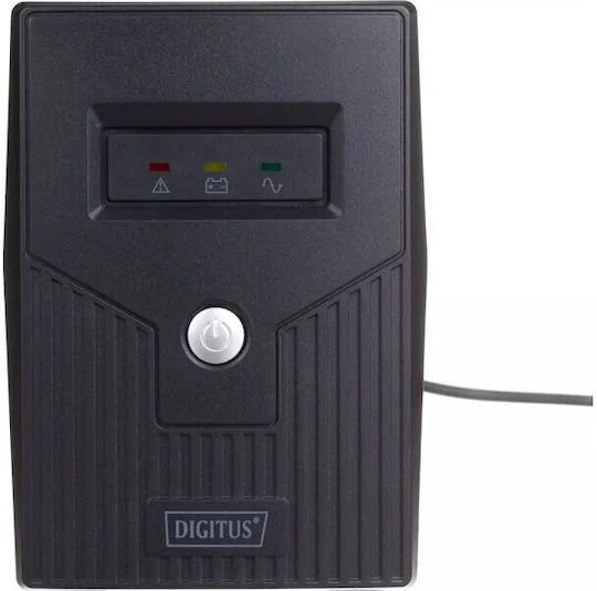 Digitus DN-170063 UPS (VI) Интерактивна Линия 600VA 360W с 2 Schuko AC Гнезда