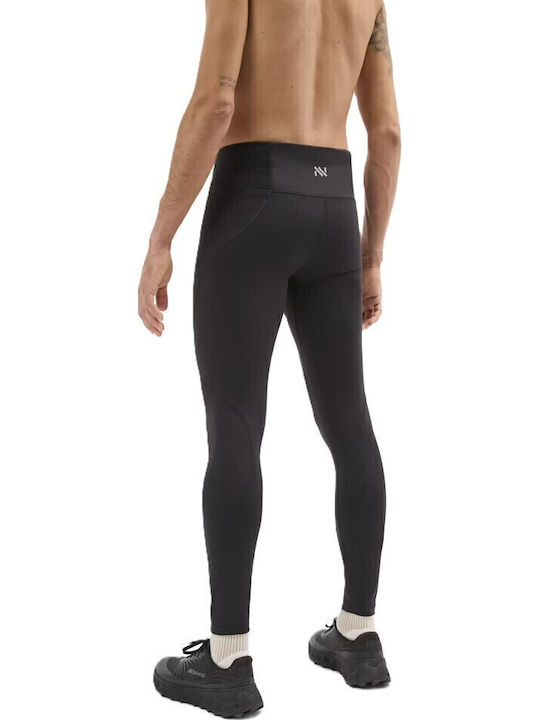 Active Herren Sportleggings Lang Schwarz