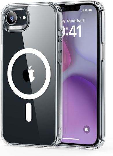 ESR ESR Classic Hybrid Halolock Umschlag Rückseite Silikon 0.7mm Transparent (iPhone 17e / 16e)