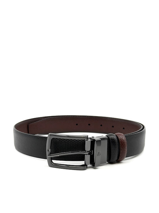 Men's Belt Leather Double Sided Black/Brown