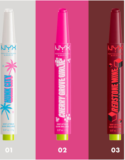 NYX Professional Makeup A Minecraft Movie Lip Oil 01 Hunk City 2gr