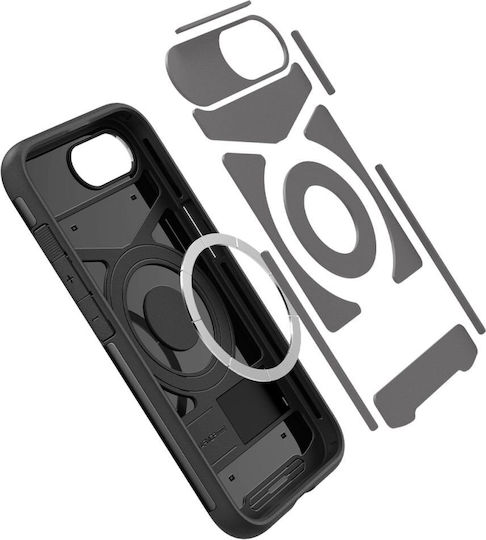 Spigen Slim Armor Задна Корица Силикон / Пластмаса 1.2mm Черен iPhone 17e / 16e