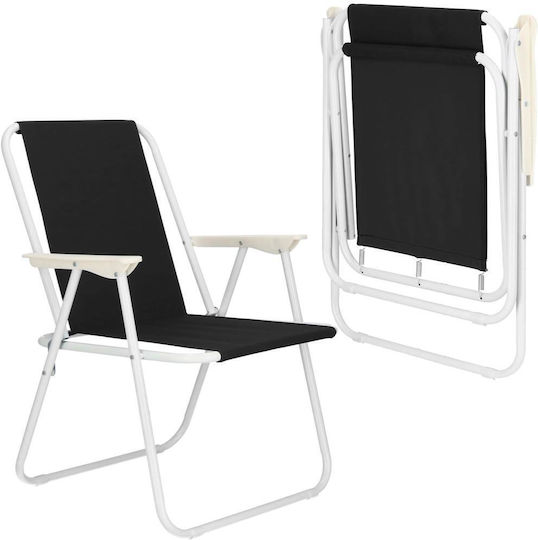 Chair Beach Black 52x73cm