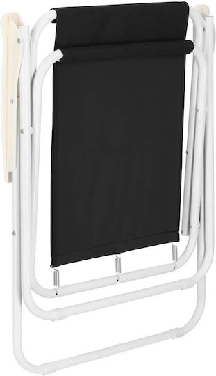 Chair Beach Black 52x73cm