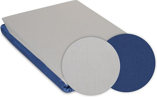 Matex Set Huse Pentru Pilote 100% Bumbac 160x200cm Simplă Cu Față De Pernă Gri/Navy