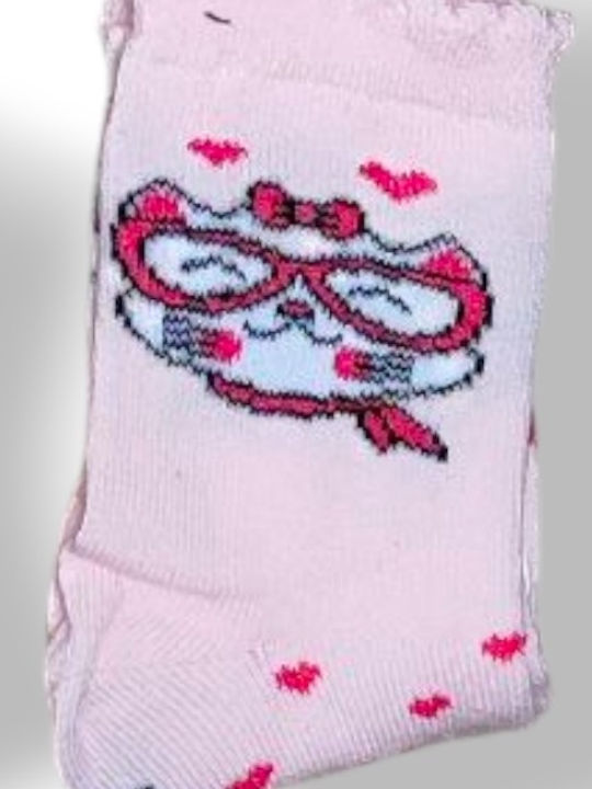Babydom Șosete pentru Copii Gray, White, Powder, Fuchsia 2 Perechi